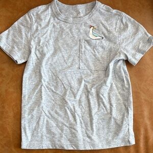 365 Kids by Garanimals Gray Kids T-Shirt with Seagull - Short Sleeve - Size 4